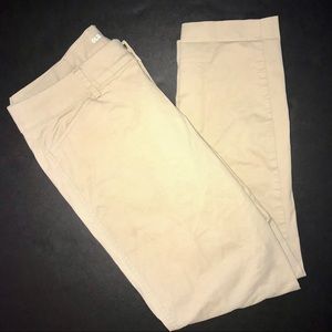 Tan low rise pixie pants